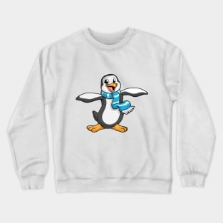 Penguin with a scarf Crewneck Sweatshirt